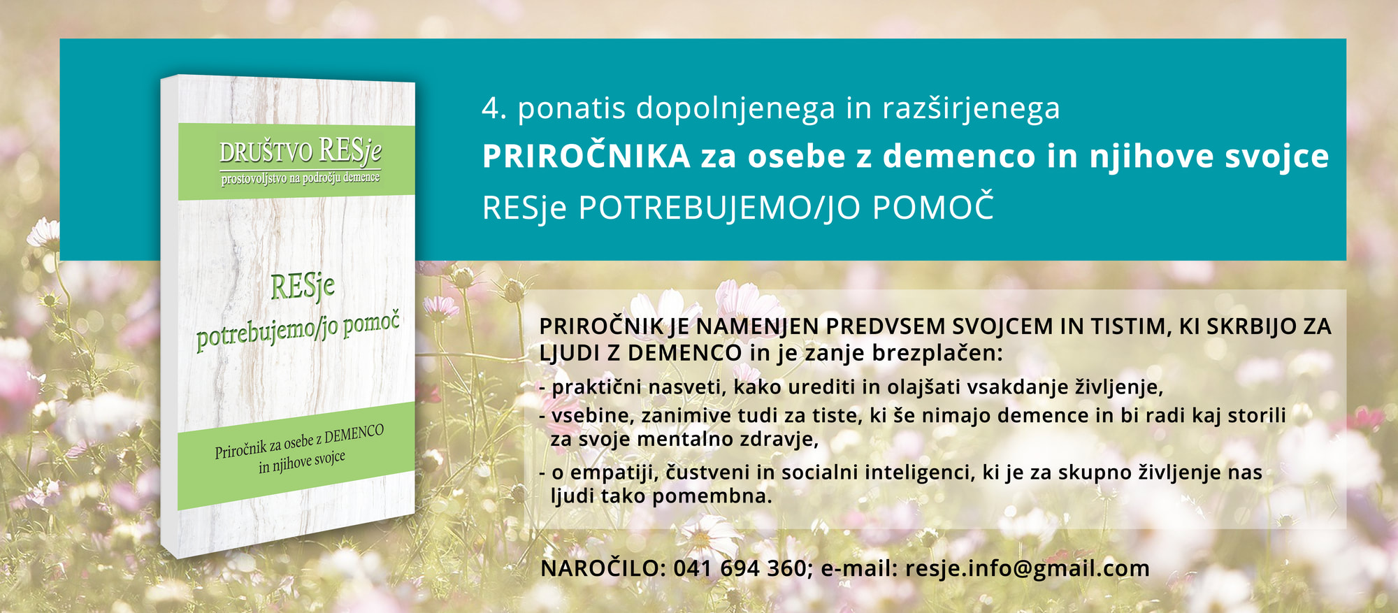 POMOČ SORODNIKOM, KI SKRBIJO ZA OSEBE Z DEMENCO